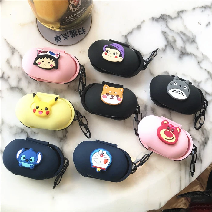 Милый защитный чехол для samsung Galaxy Buds, чехол с откидной крышкой и карабином, водонепроницаемый противоударный чехол s