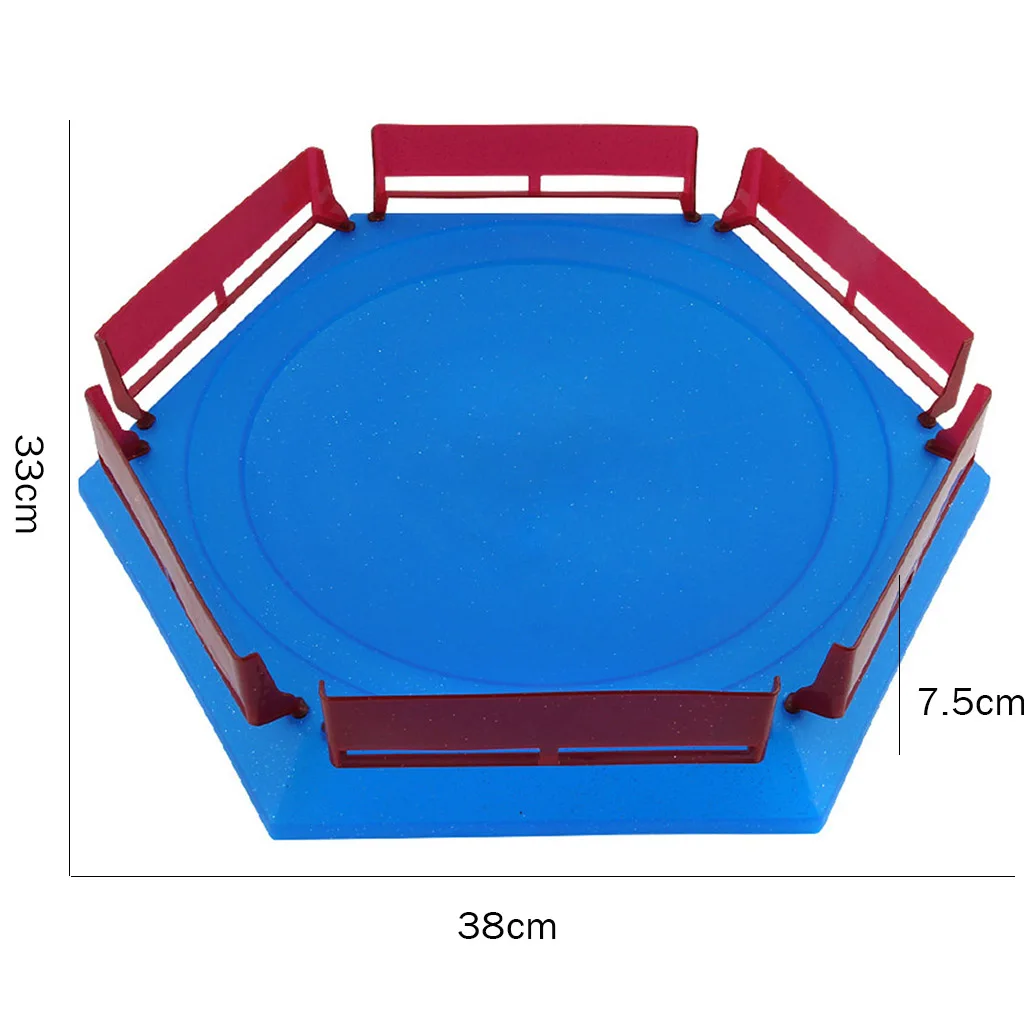 Blue 38x33x7.5cm Beyblade стадион Beystadium Burst Эволюция гироскопа Арена библед диск захватывающий Дуэль спиннинг Топ пусковая установка Bey Blade Burst стадион - Цвет: Blue 38x33x7.5cm