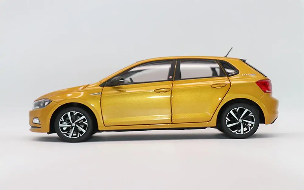 1/18 VW Volkswagen Новинка Polo Plus 2019 литые модели автомобилей коллекционная игрушка