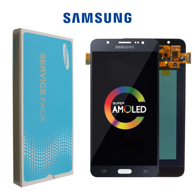 Оригинальный Super Amoled ЖК дисплей 5 дюйма для Samsung Galaxy J7 2016 J710 J710F J710M J710G сменный