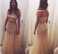 sparkly two piece gold sequin prom dress straps plus size sexy long mermaid prom evening dresses special occasion gown