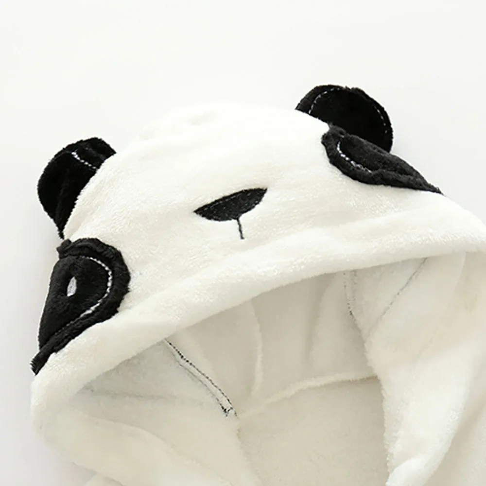 Фланелевый Халат Новое поступление милая теплая ночная рубашка в виде панды