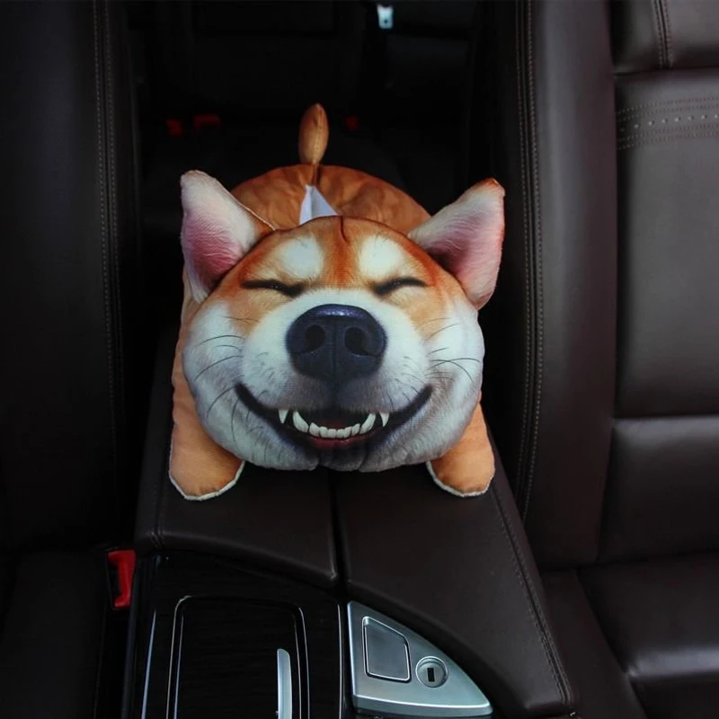 1 шт. мультяшный плюшевый подлокотник с животными автомобильная коробка для