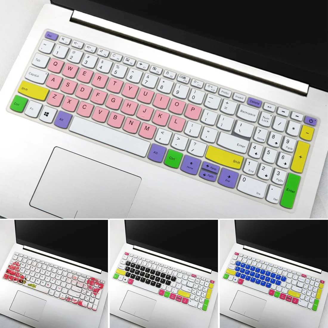 

Цветной силиконовый чехол для клавиатуры ноутбука ультратонкий водонепроницаемый протектор для Lenovo IdeaPad 340C 330C 15,6 дюйма