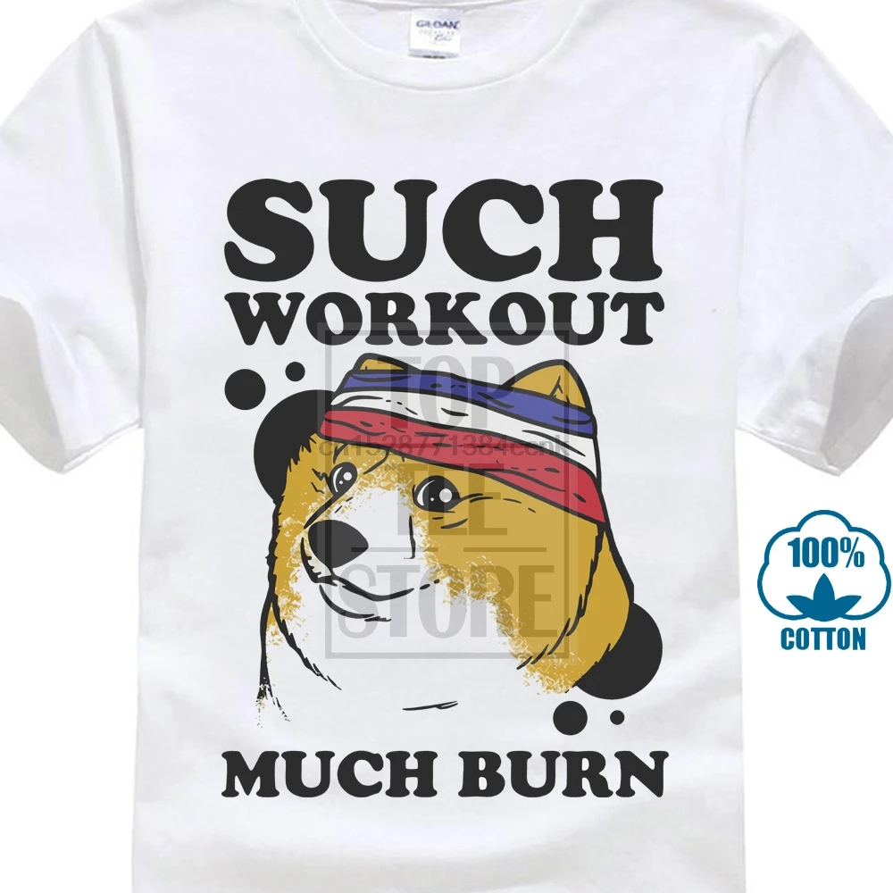 Летняя модная футболка весна лето Doge собака породы Акита такая тренировка