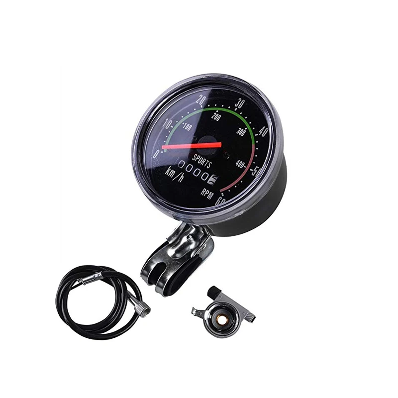 Сбрасываемый велосипедный Спидометр Аналоговый механический одометр с