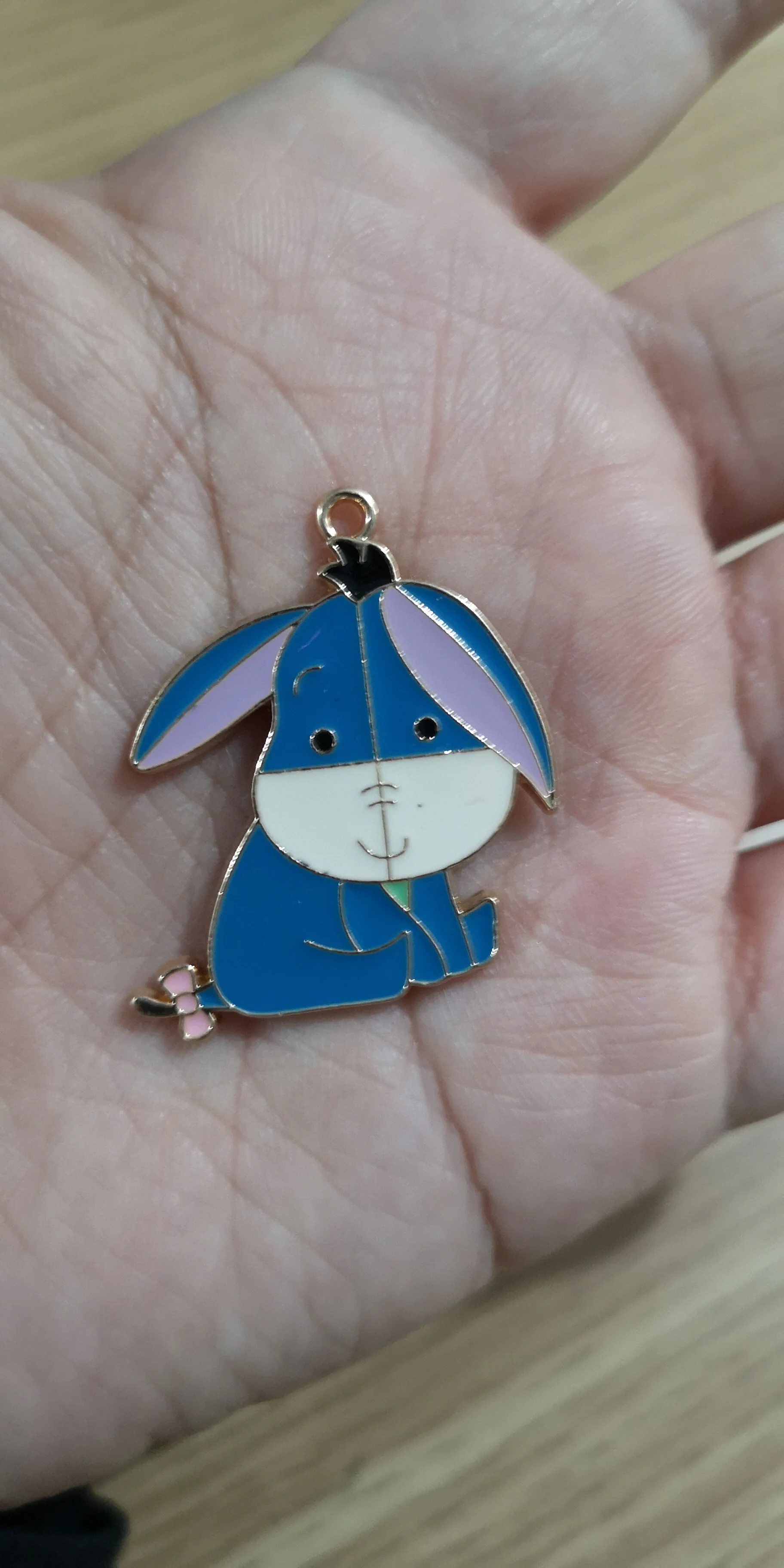 Новинка 10 шт. ожерелье eeyore из мультфильма Серьги Цепочка Для Ключей