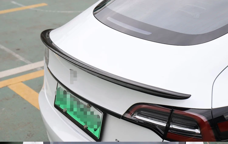LUCKEASY автомобильный спойлер из углеродного волокна для багажника Tesla модель 3- настоящий спойлер из углеродного волокна для багажника крыло