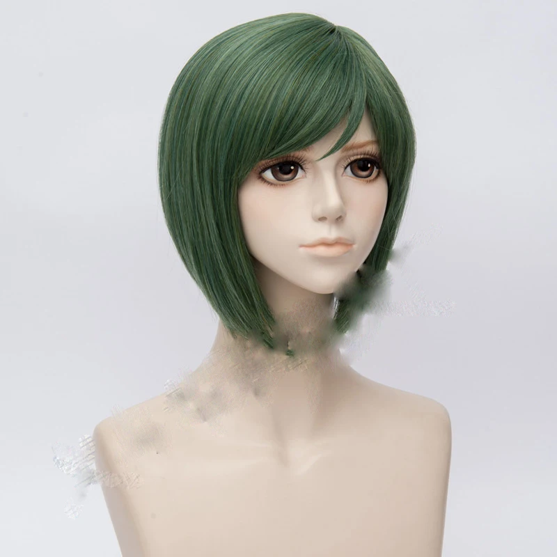 2020 New Hand Tour A3! Yuki Rurikawa Cosplay Wig Short Green Heat Resistant Synthetic Hair Pelucas Party Anime Costumes | Тематическая
