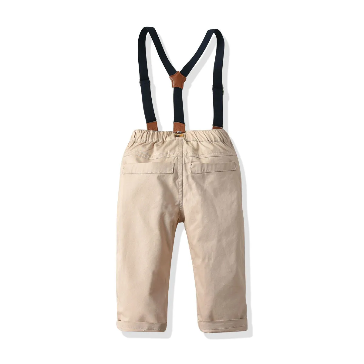 Newborn Toddler Kid Baby Boys Outfits set Long Sleeve Solid Colors Bow Tie Stripe Shirt+Pants Overalls Gentleman Suit Clothes#g4 |