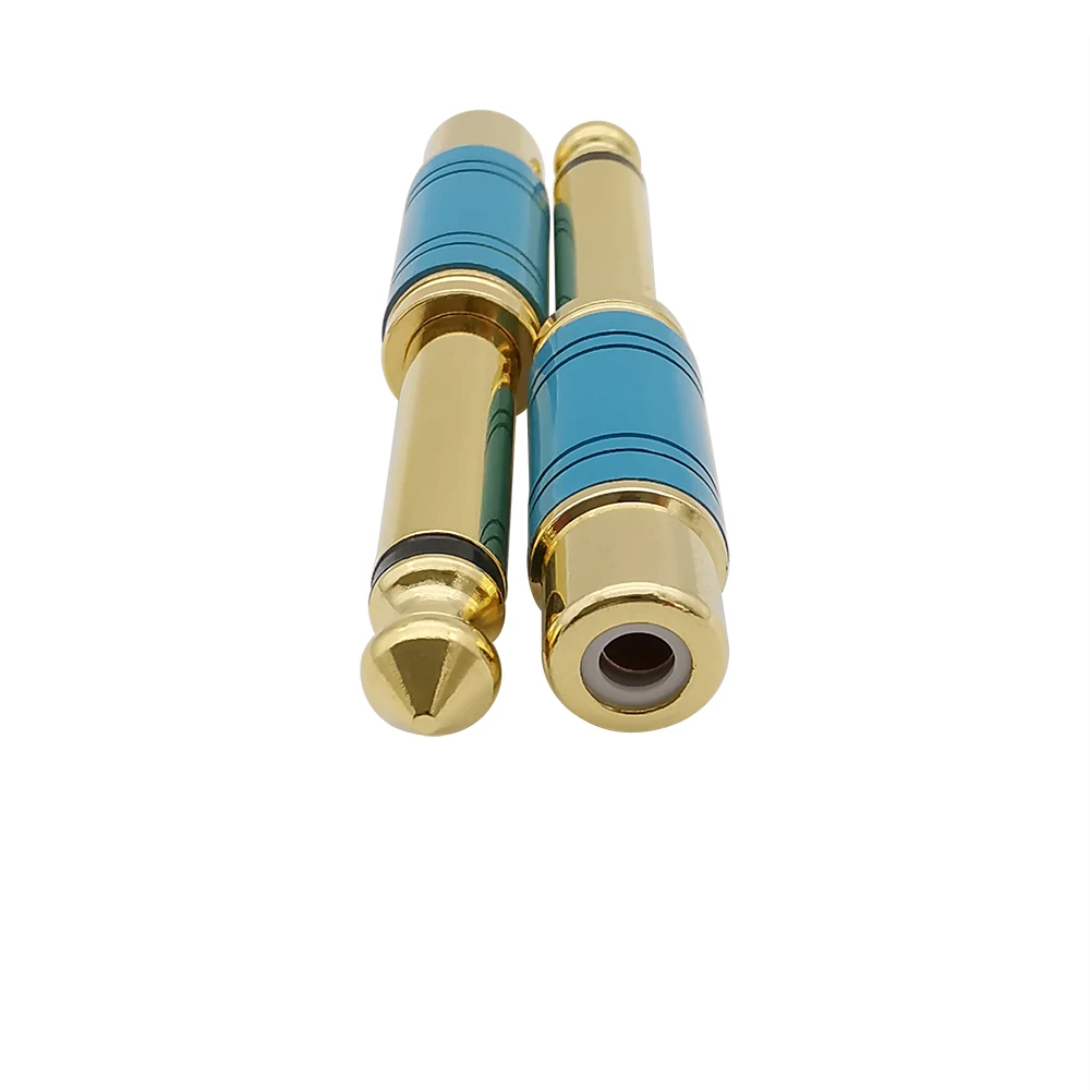 2 шт. аудиоразъем RCA Jack 6 35 мм моно-штекер к гнезду переходник для динамика