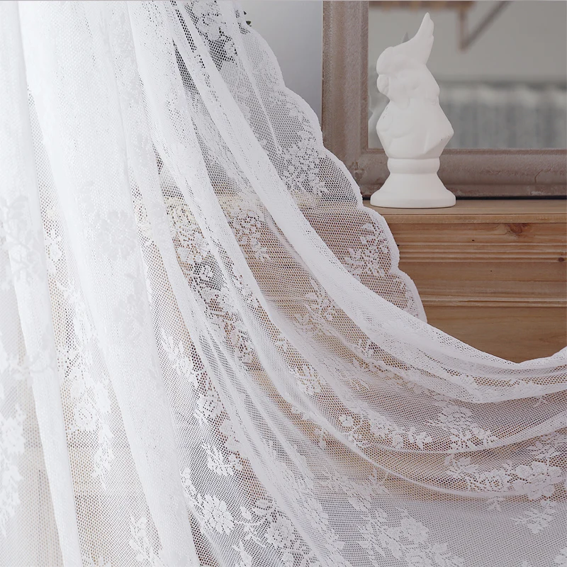 

Занавеска из марли в спальню для девушек с эмоциональным кружевом Европейского типа занавеска из легкого тюля