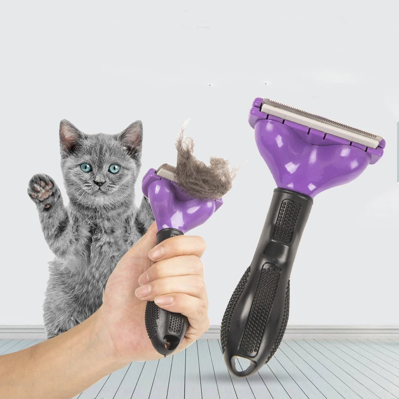 

Pet Dog Hair Removal Combs Pet Grooming Brush Dogs Cats Hair Shedding Massage Combs Dog Hair Remover Cleaning Grooming Pet Brush
