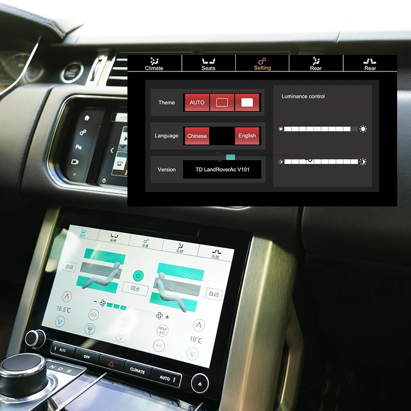 Панель кондиционирования воздуха для автомобиля 10 дюймов панель кондиционера Land
