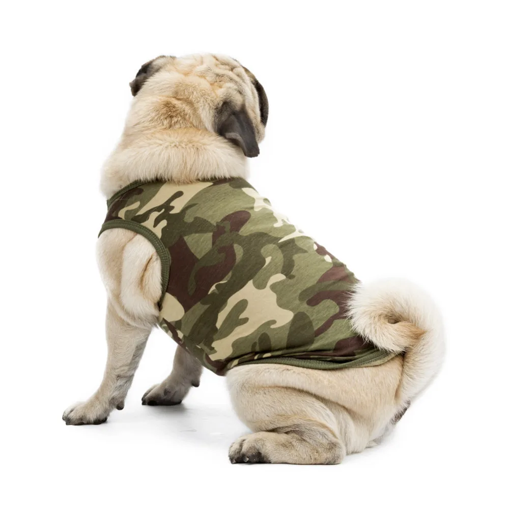 

2017 Spring Summer Dog Clothes for Samll Dogs Pet Vest Hoodie Camouflage Style for Small Dogs Cat