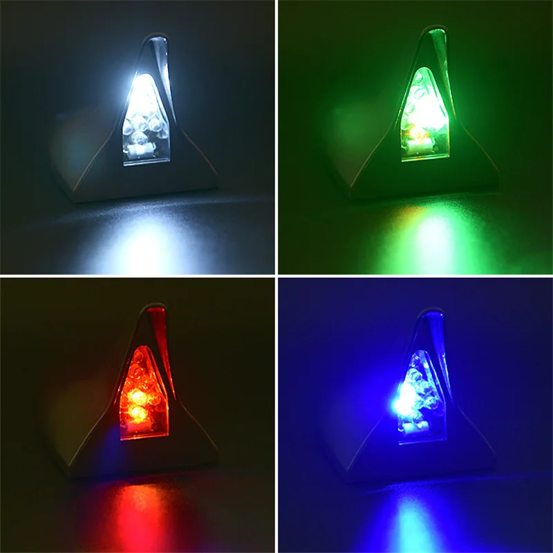 LED Light Car Radio Shark Fin Antenna FM Signal Design Protective Aerials Styling Decoration Sticker Base | Автомобили и