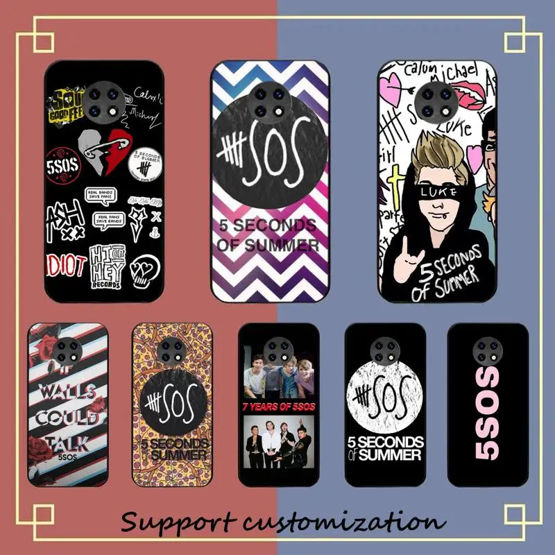 

5Sos band YOUNGBLOOD 5 Seconds of Summer Phone Case For Xiaomi Redmi Note8A 7 5 Note8pro 8T 9Pro TPU Coque for note6pro