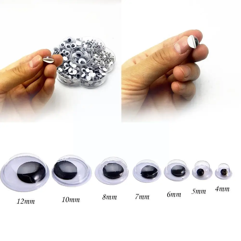 

Wiggly Wobbly Googly Eyes самоклеящиеся Скрапбукинг смешанные поделки N9G7