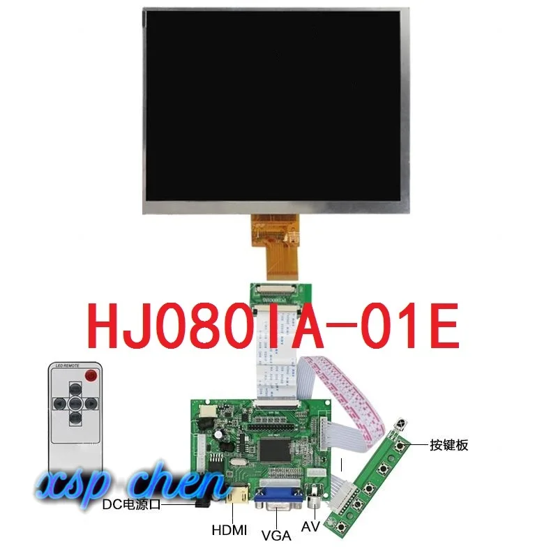 8 дюймов ЖК-дисплей экран HJ080IA-01E 1024*768 ips hd ЖК-дисплей Дисплей+ HDMI/VGA/AV Управление драйвер платы