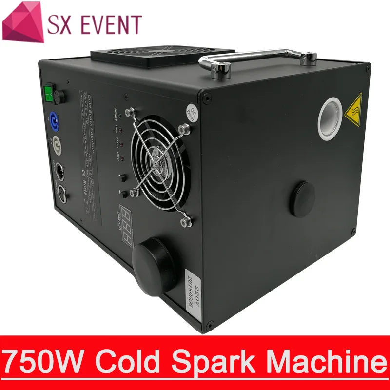 750 Вт холодная Искра пожарная машина для свадебного торжества Dmx и дистанционное управление Искра фонтан сверкающая машина для сцены
