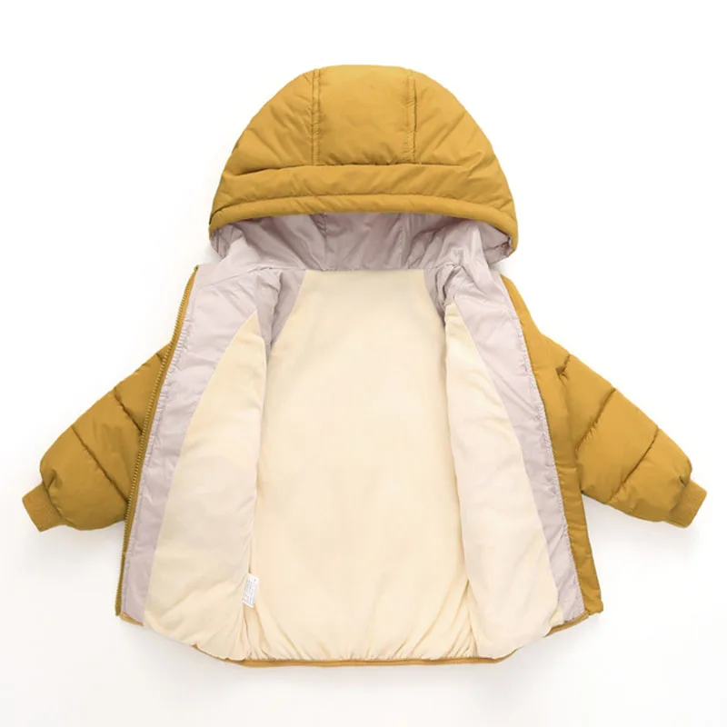 Осенне-зимняя детская пуховая куртка модная плотная теплая для мальчиков и