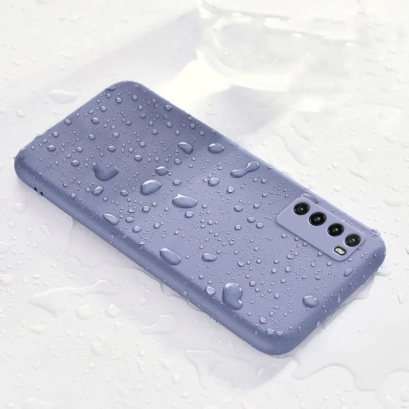 Чехол для OnePlus Nord N100 жидкий силиконовый мягкий защитный чехол объектива камеры 9