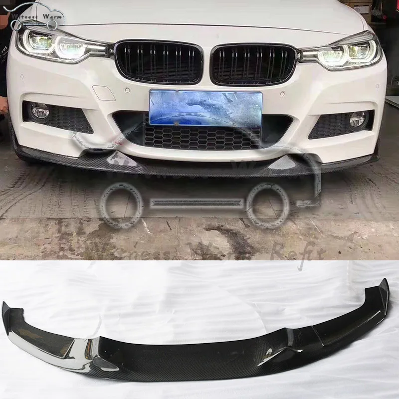 Передний бампер F30 передний из углеродного волокна спойлер сплиттер с углом