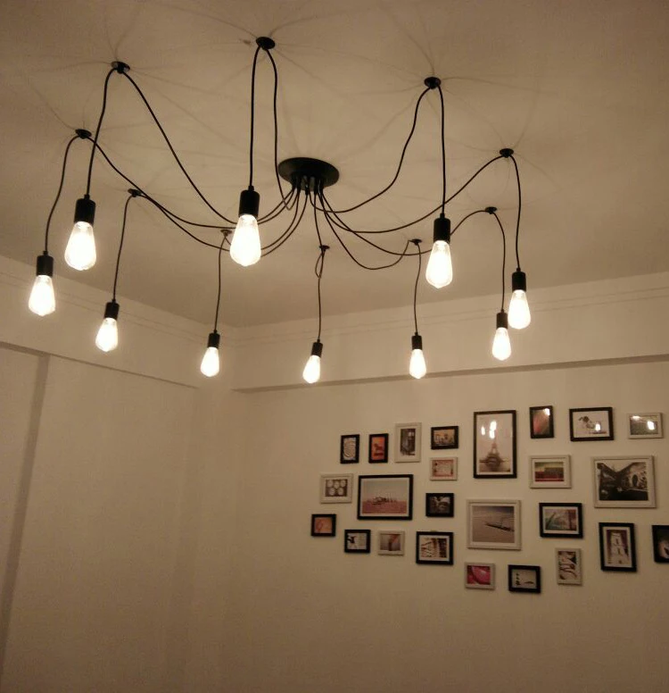DIY подвесной светильник s Современные Ретро подвесные светильники лампа Эдисона