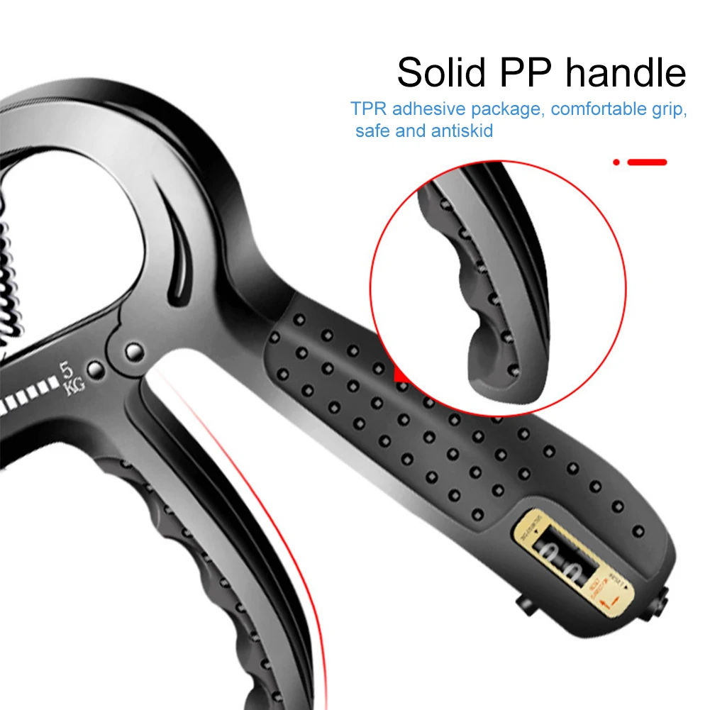 

Hand Gripper Home Gym Heavy Grips Black Plastic Adjustable Power Exerciser Spring Non Slip Fitness Equipment Finger Trainer