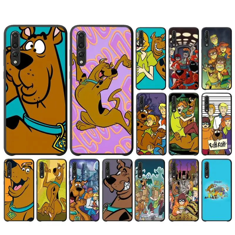 YNDFCNB Скуби doo 1 черный чехол для мобильного телефона Huawei P10 20 30 40 Lite P20Pro P30Pro P40Pro