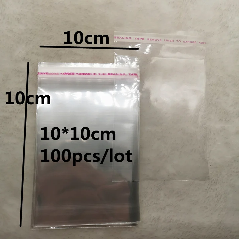 4x6-14x14cm различные модели герметичные полиэтиленовые пакеты прозрачные Opp пластиковые пакеты самоклеющиеся уплотнения ювелирных изделий делая мешок - Цвет: 10x10cm