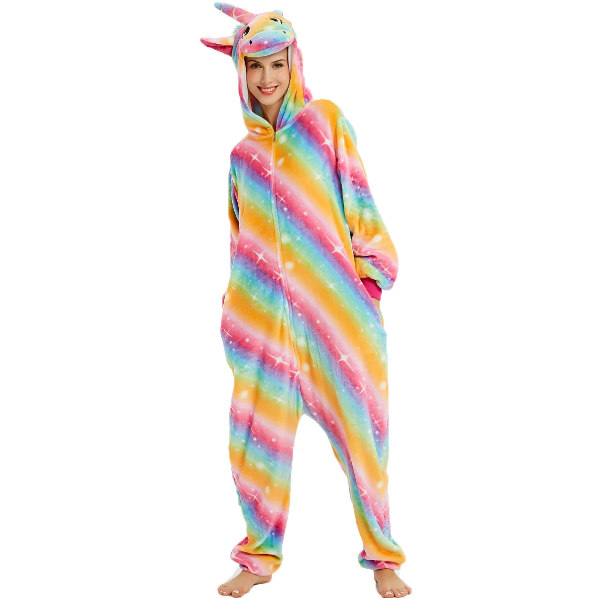 Пижамы с животными для взрослых женская одежда сна кигуруми все в одном пижама