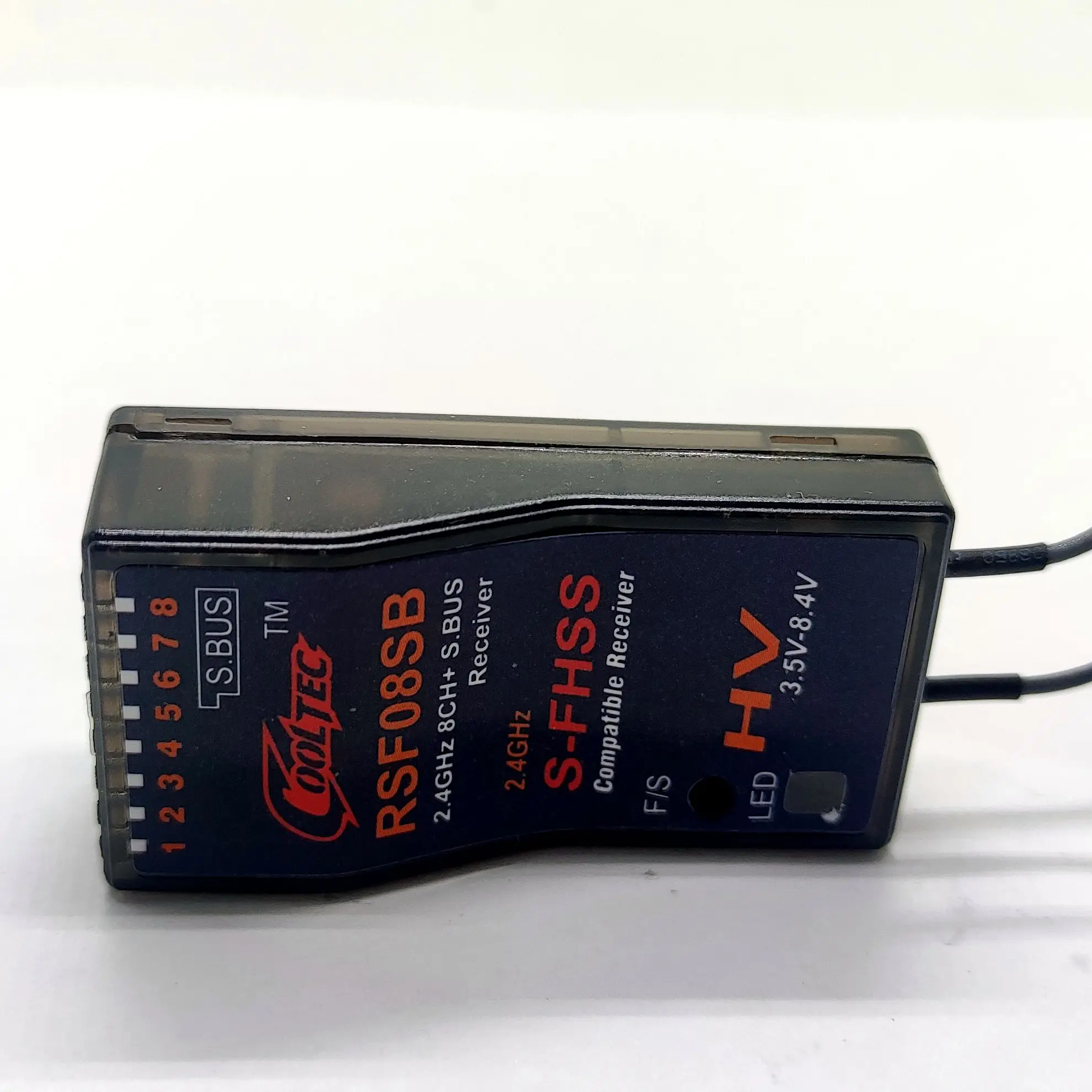 

RSF08SB Cooltech 8ch S-FHSS SBUS compatible receiver Futaba 16SZ 18MZWC 18SZ, 10J, 8J, 6K, 6J, 14SG FrSky delta 8 R6SF R4SF