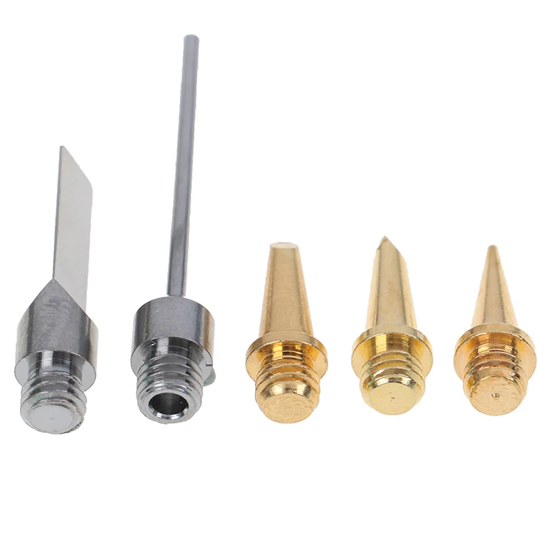 

5pcs/set Replacement Copper Tips Nozzle For HS-1115K Soldering Iron Cordless Welding Tools Gas Welding Tips