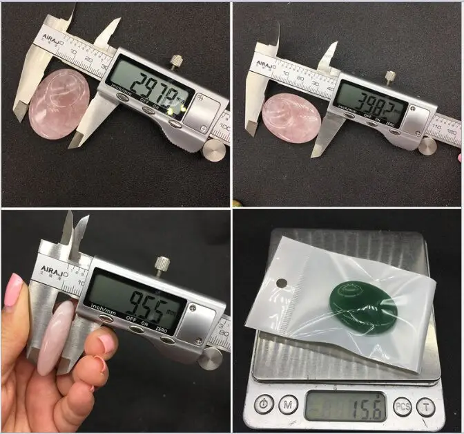 2 шт. натуральный украшенные разноцветными кристаллами нефрита агатовый порошок