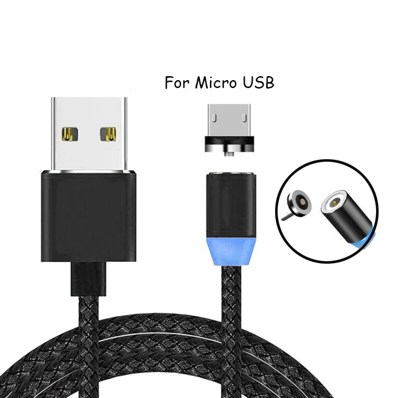 Магнитный Usb-кабель Garas 3 в 1 Micro для зарядки Micro-USB магнитный кабель Usb-кабеля |