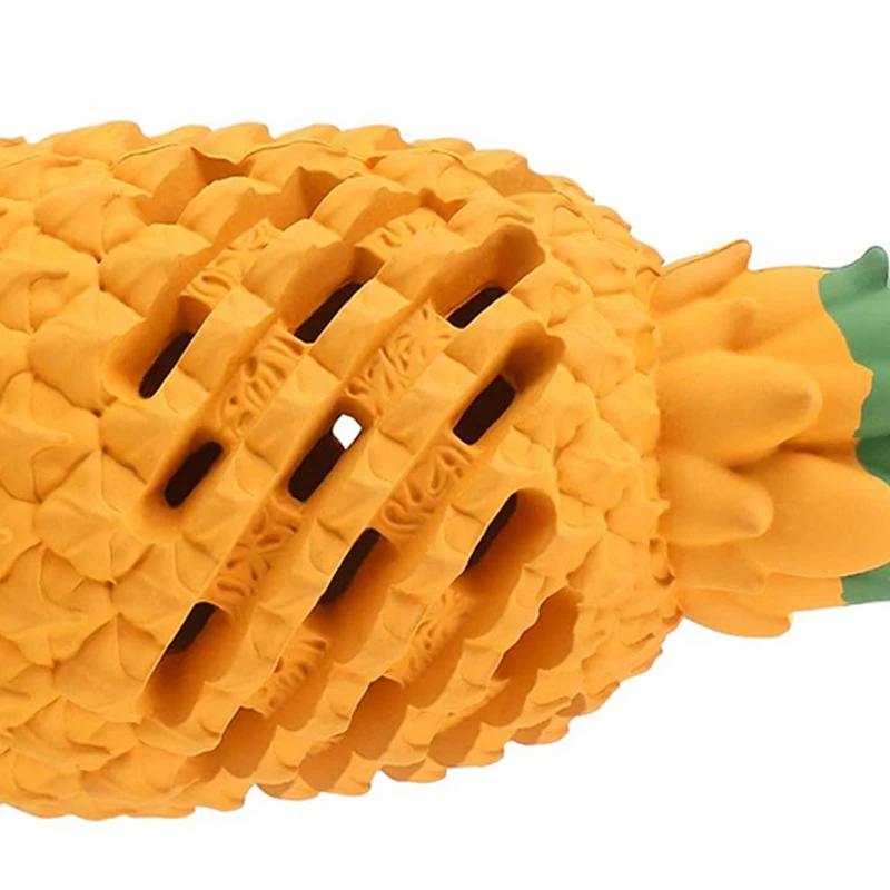 Ананас собака жевательные игрушки для чивера нерушимые интерактивные лечения