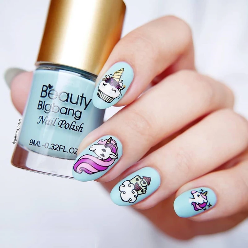 Цветной лак для ногтей BeautyBigBang 9 мл полуперманентный Праймер Быстросохнущий