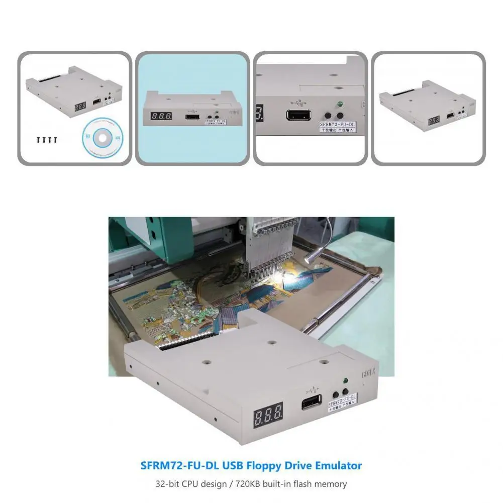 

Large Memory 32-bit CPU 720KB Plug Play Floppy Drive Emulator Computer Equipment