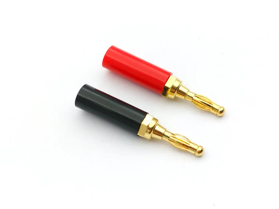 2 шт изолированные 4 мм медь банан штекер для связывания пост СПИКЕР