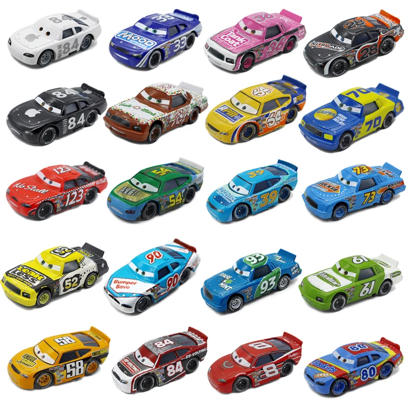 

Disney Pixar Cars NO.8 28 35 39 52 54 58 64 70 74 101 123 Metal Alloy Model 1:55 Boys Girls Children's Birthday Gift Toys