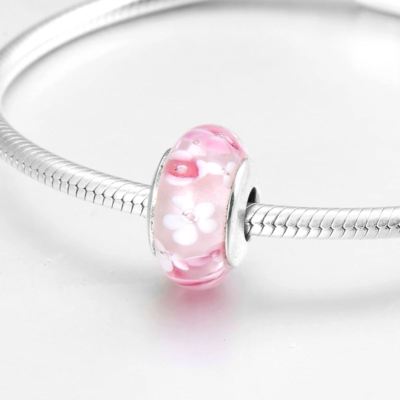 Бусины из серебра 925 пробы в пасторальном стиле муранского стекла | Украшения и