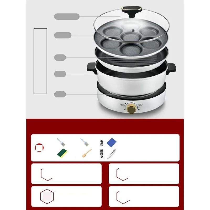 restaurant mutfak elektrik aletleri keuken apparaten home appliance kitchen equipment materiel cuisine electric skillet free global shipping