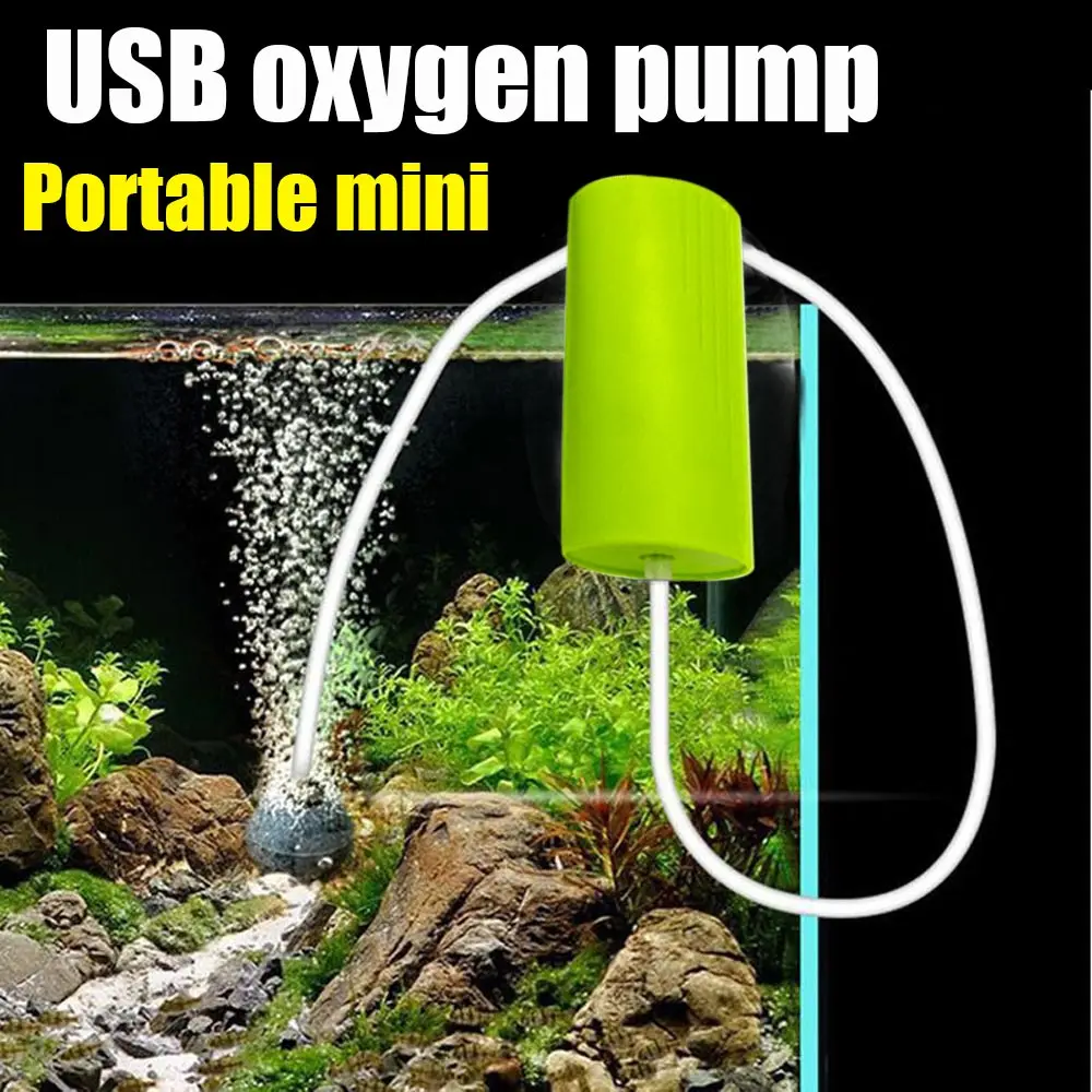 

Aquarium Oxygen Air Pump Fish Tank USB Silent Air Compressor Aerator Portable Mini Efficient Oxygenator Aquarium Accessories