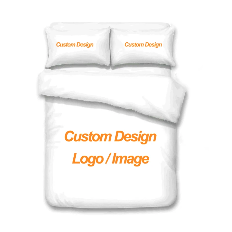 

Customize Photo Logo Duvet Cover Boys Girls Adults Gift Custom Made DIY Bedding Set Designer Bed Set Queen Size Quilt Cover
