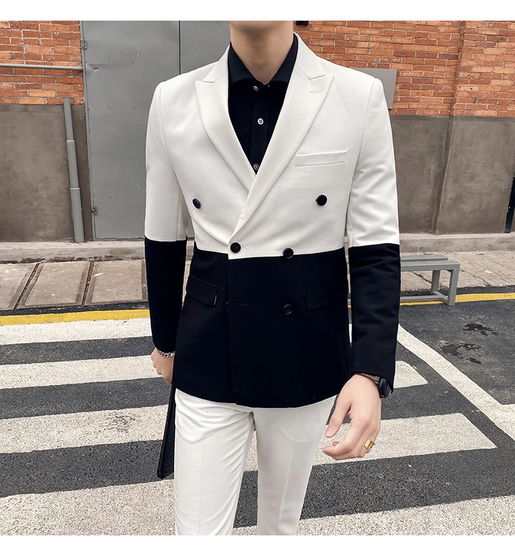 Traje Novio, мужские вечерние костюмы контрастных цветов, мужские костюмы для сцены, приталенные костюмы, брюки для выпускного, двубортный костюм, мужской костюм