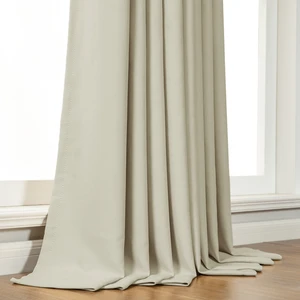 шторы с люверсами шторы для гостиной спальни шторы для оконных штор Современные затемняющие кремовые готовые затемняющие шторы