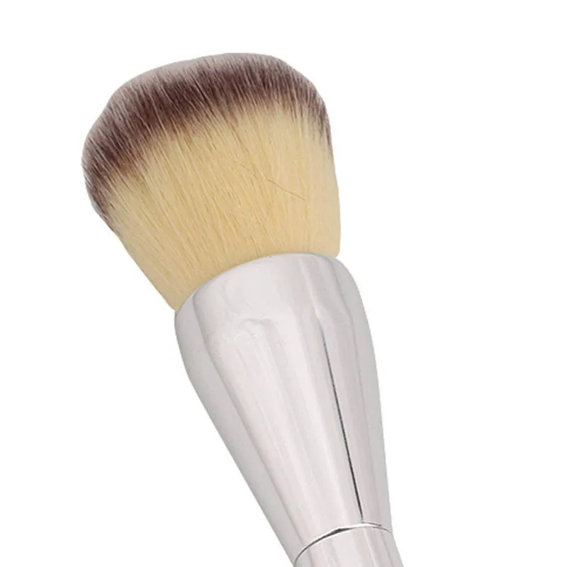 1PC Face Makeup Brush Professional Large Silver Handle Blush Powder Foundation Make Up Brushes Cosmetic Tools | Красота и здоровье