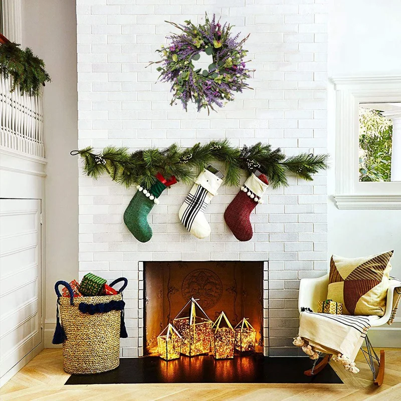 

CSS Lavender Wreath for Front Door Artificial Flower Wreath for All Seasons Indoor Outdoor Wedding Party Home Wall Decor