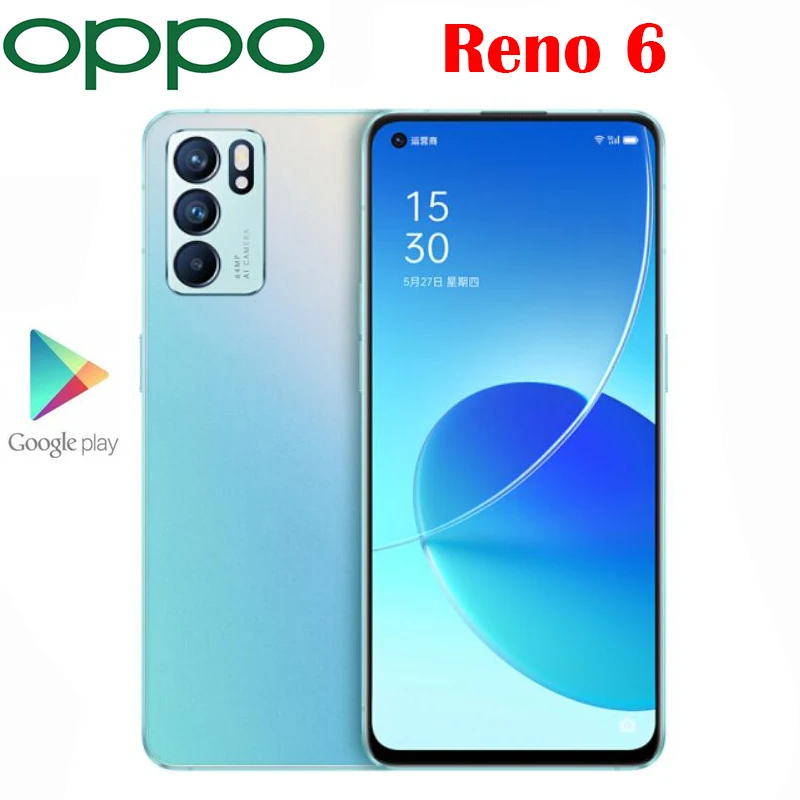 Новый оригинальный мобильный телефон OPPO Reno 6 5G 43 дюйма Восьмиядерный процессор MTK
